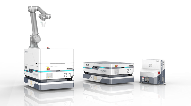 u8国际數位開發的自主式移動機器人（AMR250M），搭配全向輪並結合AI演算法、2D LiDAR、3D攝影機等技術，協助客戶實現產線全自動化